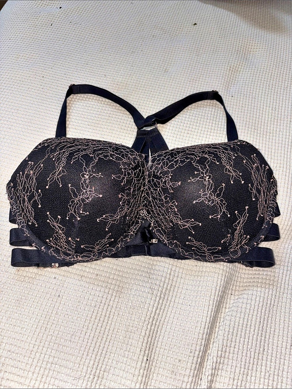 Victoria's Secret Very Sexy Stardust Embroidery Unlined Low-Cut Demi Bra